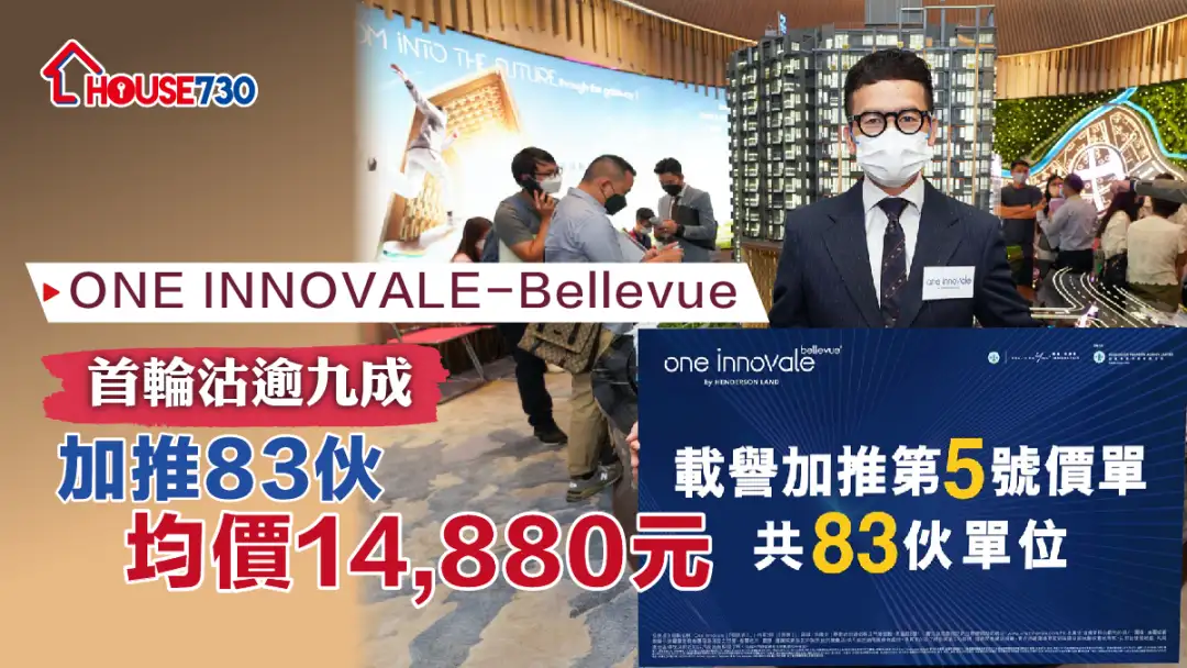 本地-ONE INNOVALE-Bellevue首轮沽逾九成    加推83伙均价14,880元-House730