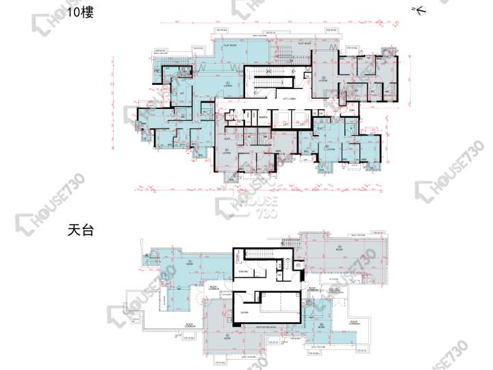 Wetland Seasons Park 平面圖 Wetland Seasons Park 2期 18座 10樓 樓層平面圖 - House730