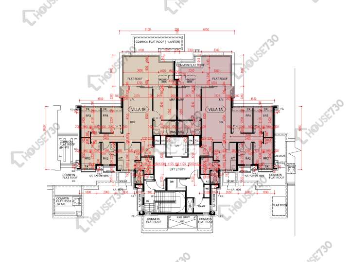 爾巒 平面圖 爾巒 菲利提諾大道 2座 1樓 樓層平面圖 - House730