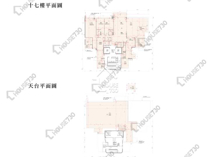 逸瓏灣 平面圖 逸瓏灣 II 大廈5座 17樓 樓層平面圖 - House730