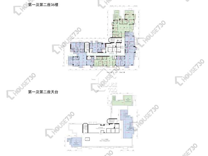 逸峯 平面图 逸峯 1座 36楼 楼层平面图 - House730