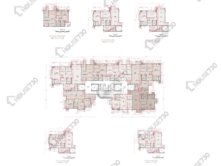 溱柏 平面圖 溱柏 5座 3,5-12,15-21,22樓 樓層平面圖 - House730