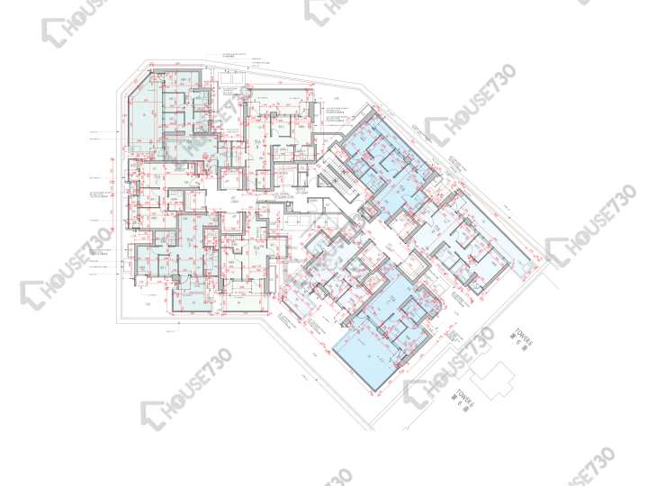 柏傲莊 平面圖 柏傲莊 2期 5座 (5A) 7樓 樓層平面圖 - House730