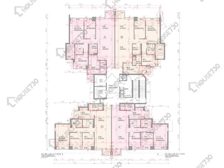 逸珑湾 平面图 逸珑湾 I 大厦20座 10-12,15楼 楼层平面图 - House730