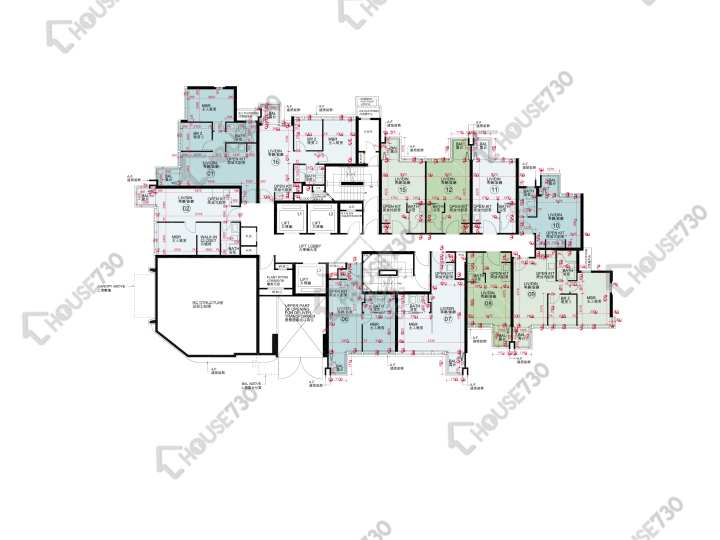 帝御 平面圖 帝御 1期 帝御‧金灣 5座 1樓 樓層平面圖 - House730