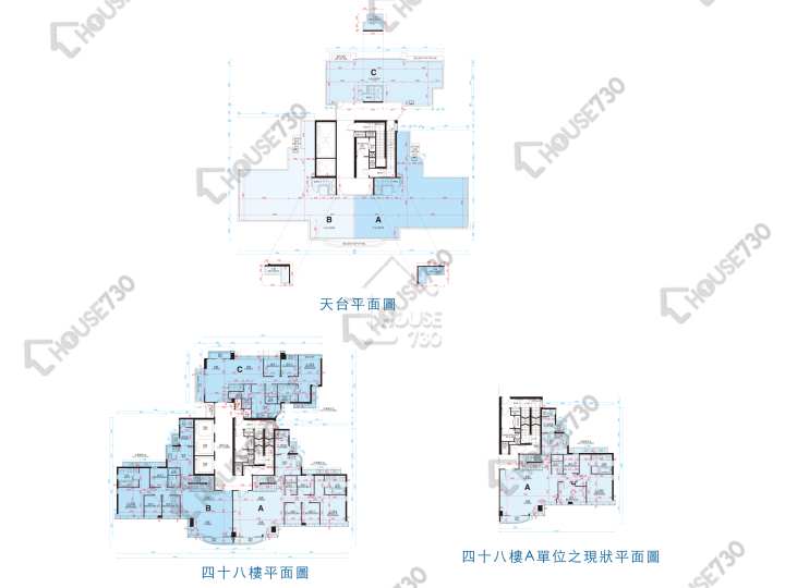 港圖灣 平面圖 港圖灣 48樓 樓層平面圖 - House730