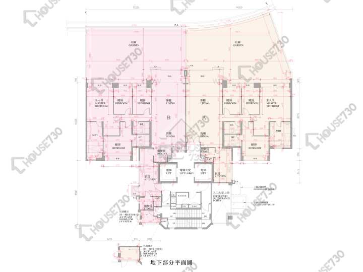 逸瓏灣 平面圖 逸瓏灣 II 大廈7座 1樓 樓層平面圖 - House730