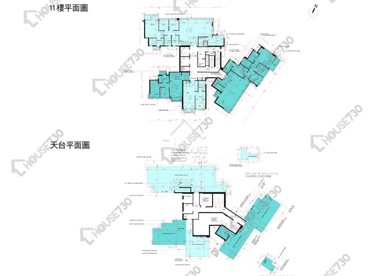 雲海 平面圖 雲海 1期 Maple Court 2座 11樓 樓層平面圖 - House730