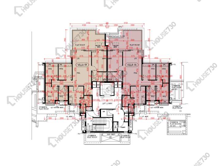 爾巒 平面圖 爾巒 菲利提諾大道 3座 1樓 樓層平面圖 - House730
