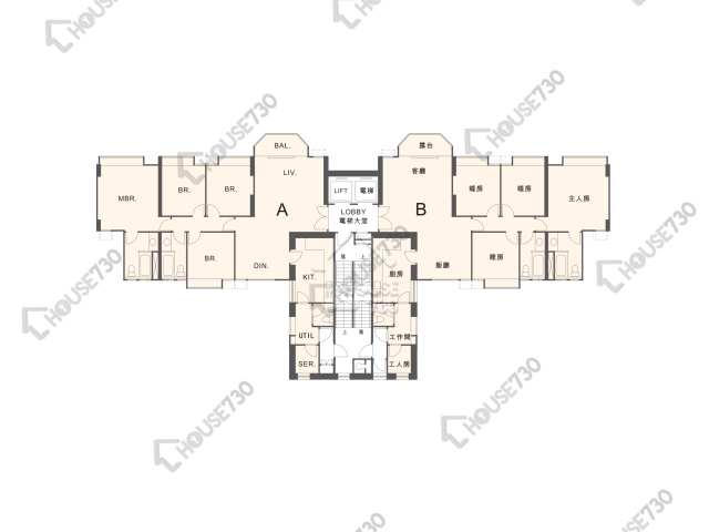 Tai Wai JULIMOUNT GARDEN Lower Floor Floor Plan 4座-高層/中層/低層 House730-6989872