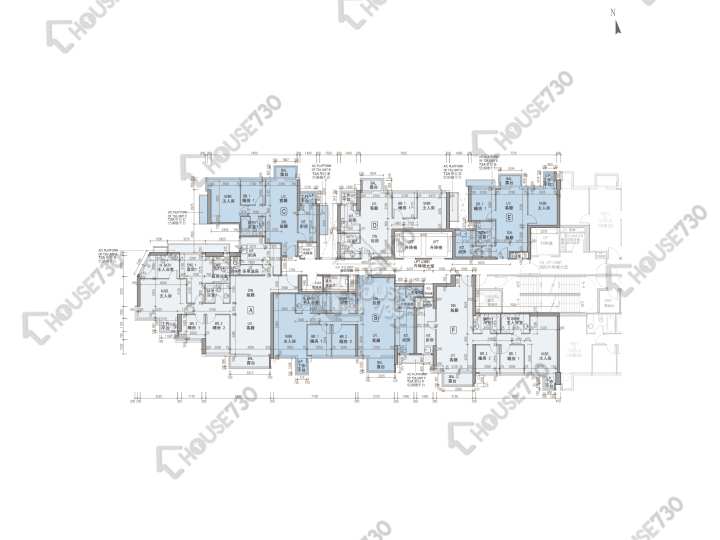 龍譽 平面圖 龍譽 2A座 6-12,15-20,21樓 樓層平面圖 - House730