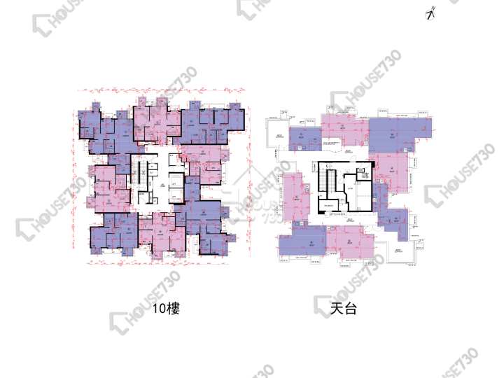 Wetland Seasons Park 平面圖 Wetland Seasons Park 3期 8座 10樓 樓層平面圖 - House730
