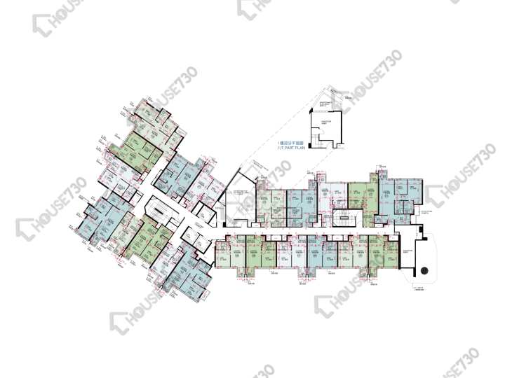 帝御 平面圖 帝御 1期 帝御‧金灣 3座 1樓 樓層平面圖 - House730