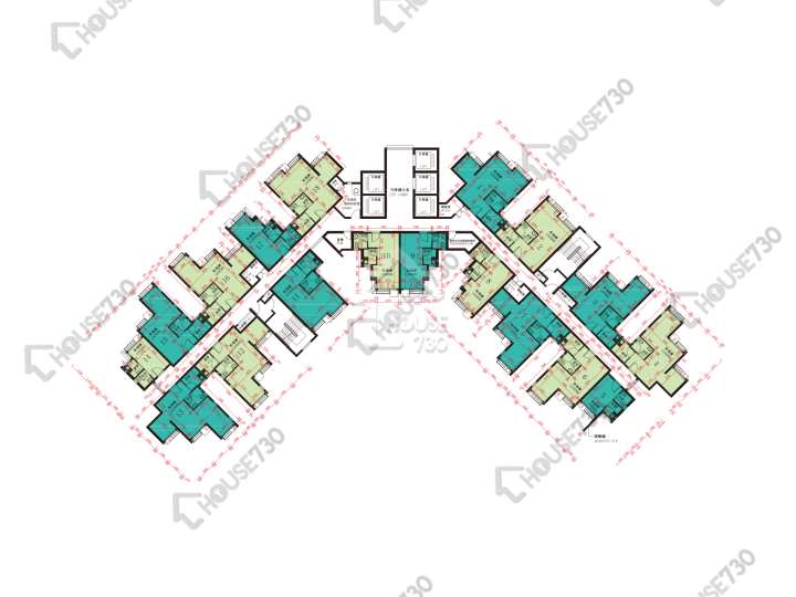 麗翠苑 平面圖 麗翠苑 2座 (麗榕閣) 27-36樓 樓層平面圖 - House730