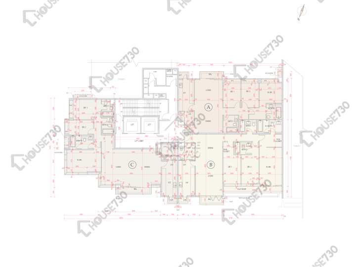 賢文禮士 平面圖 賢文禮士 2座 9樓 樓層平面圖 - House730