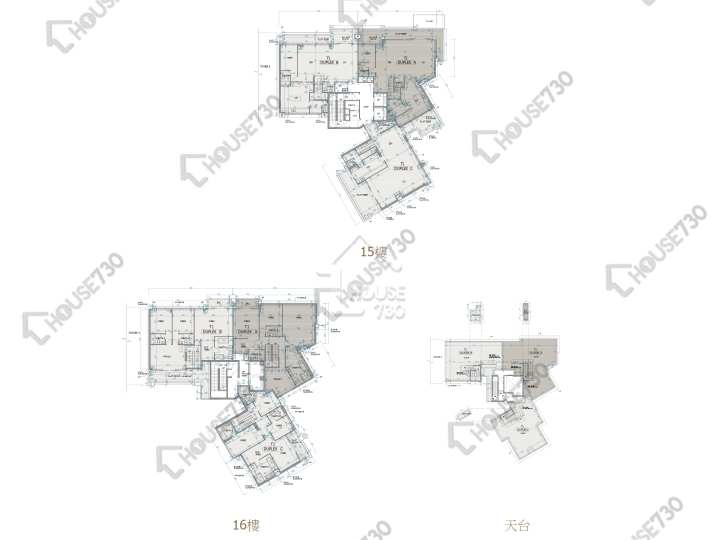 朗濤 平面圖 朗濤 1座 15樓 樓層平面圖 - House730