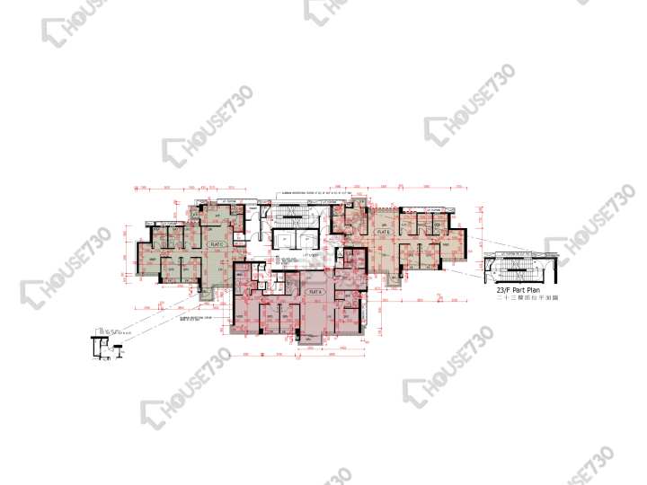 爾巒 平面圖 爾巒 茵羅洛斯大道 2座 2-3,5-12,15-22,23樓 樓層平面圖 - House730