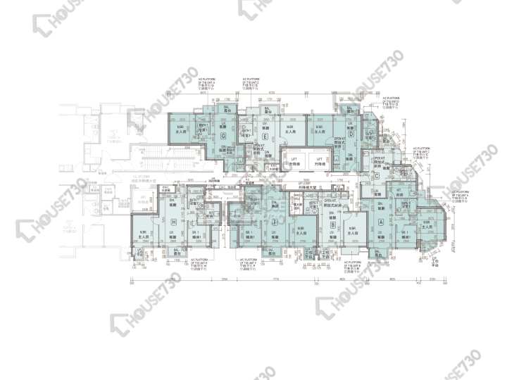 龍譽 平面圖 龍譽 1B座 37樓 樓層平面圖 - House730