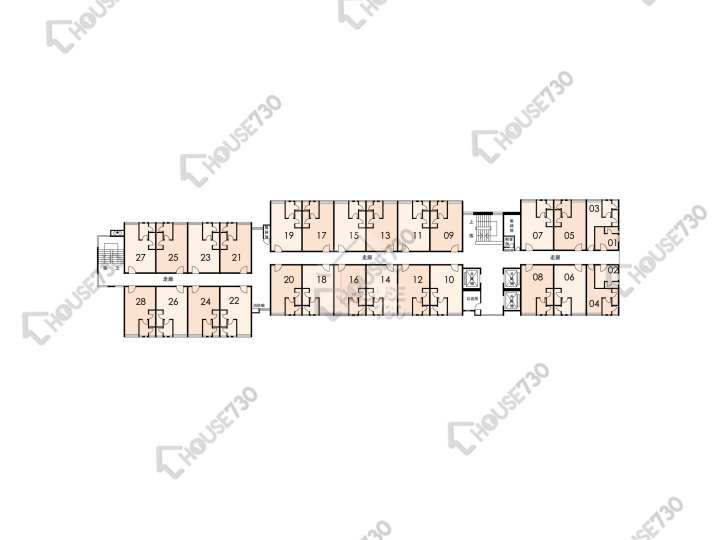 太和邨 平面圖 太和邨 愛和樓 (2座) 4-22樓 樓層平面圖 - House730