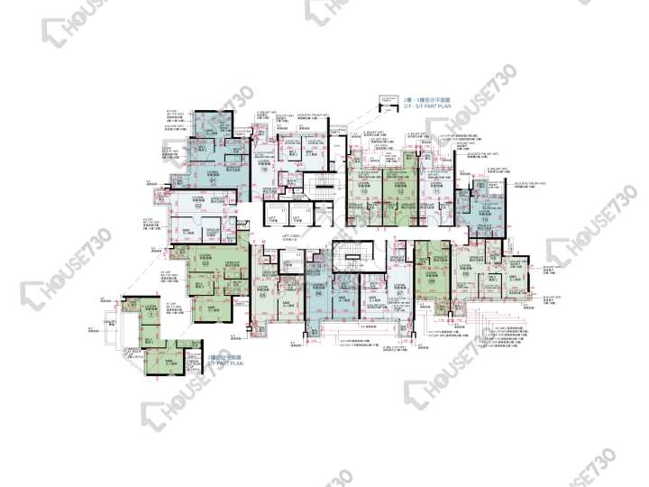 帝御 平面圖 帝御 1期 帝御‧金灣 5座 2-3,5-12,15-17,18樓 樓層平面圖 - House730