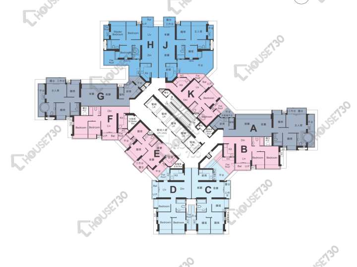 御景峰 平面圖 御景峰 2樓 樓層平面圖 - House730