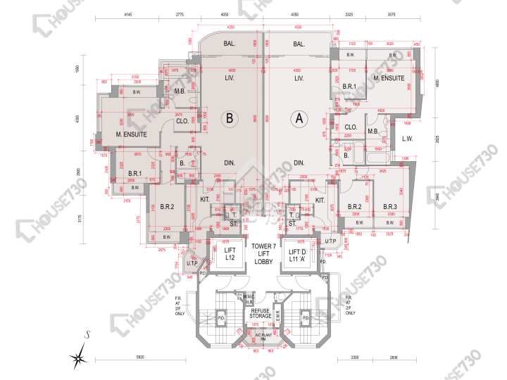 One Mayfair Floor Plans One Mayfair Tower 7 2-3,5-7,8/F Floor Plan - House730
