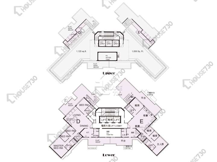 珀麗灣 平面圖 珀麗灣 5期 28座 33樓 樓層平面圖 - House730