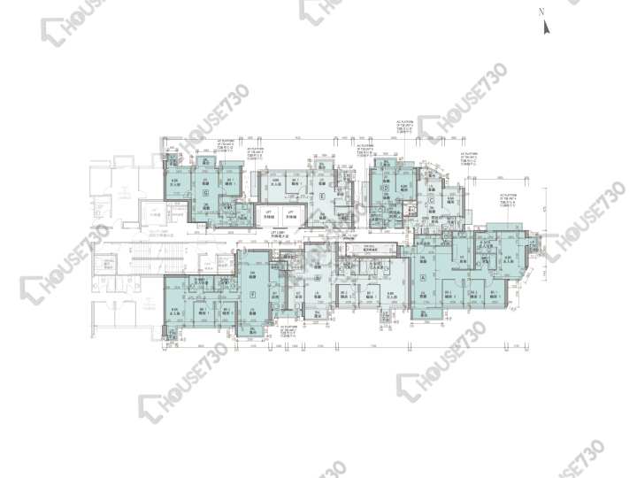 龍譽 平面圖 龍譽 2B座 6-12,15-20,21樓 樓層平面圖 - House730