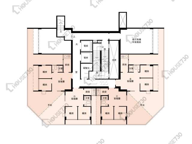 萬豐大廈 平面圖 萬豐大廈 2樓 樓層平面圖 - House730