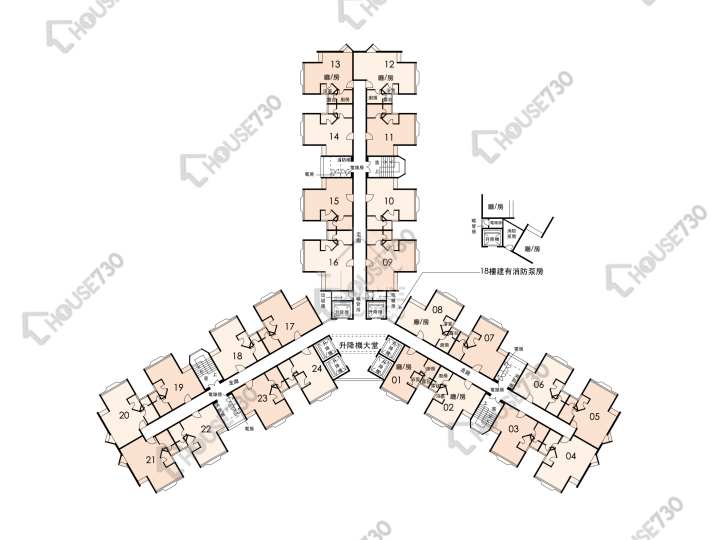 太和邨 平面圖 太和邨 福和樓 (11座) 3-35樓 樓層平面圖 - House730
