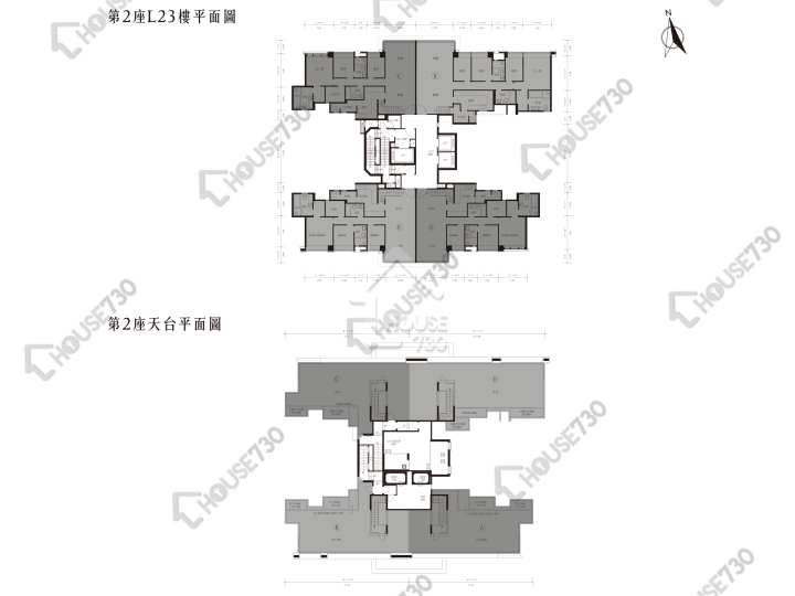 壹號雲頂 平面圖 壹號雲頂 1期 2座 23樓 樓層平面圖 - House730