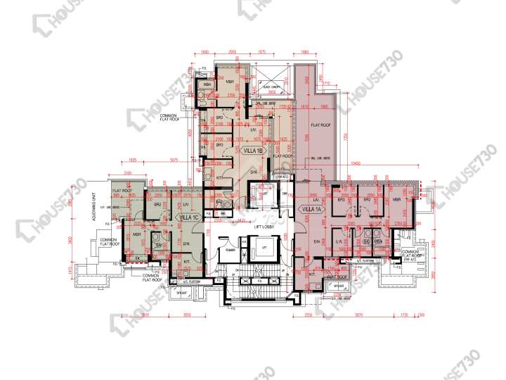 爾巒 平面圖 爾巒 菲利提諾大道 8座 1樓 樓層平面圖 - House730