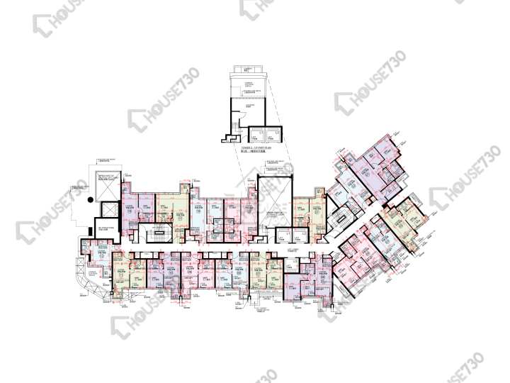 帝御 平面圖 帝御 2期 帝御‧星濤 2座 1樓 樓層平面圖 - House730