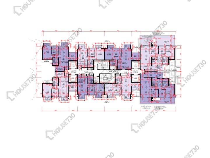 天鑽 平面圖 天鑽 7座 2樓 樓層平面圖 - House730