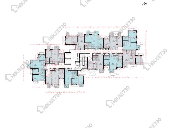 Wetland Seasons Park 平面圖 Wetland Seasons Park 2期 3座 5-7樓 樓層平面圖 - House730