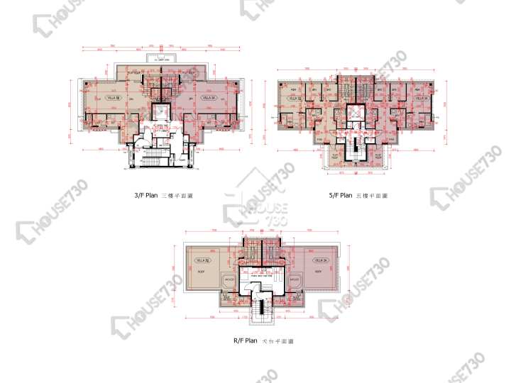 爾巒 平面圖 爾巒 珍諾華大道 1座 3樓 樓層平面圖 - House730