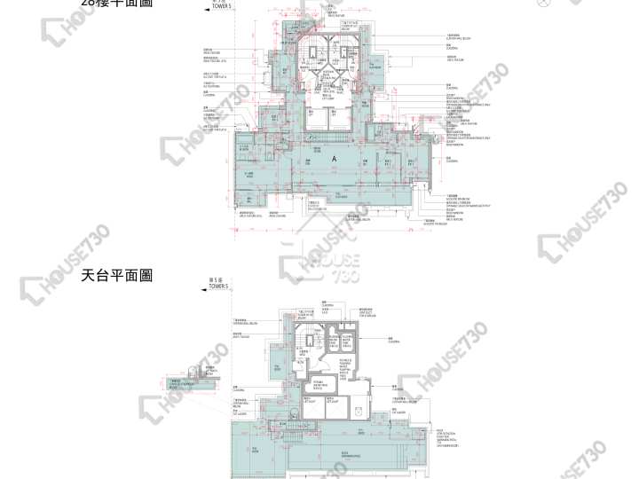高爾夫.御苑 平面圖 高爾夫.御苑 6座 28樓 樓層平面圖 - House730