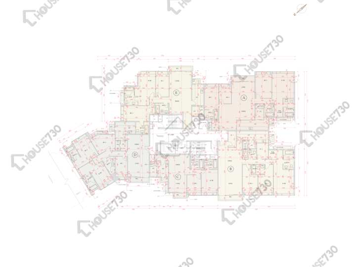 賢文禮士 平面圖 賢文禮士 5座 2樓 樓層平面圖 - House730