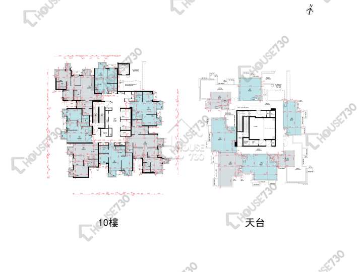 Wetland Seasons Park 平面圖 Wetland Seasons Park 2期 12座 10樓 樓層平面圖 - House730