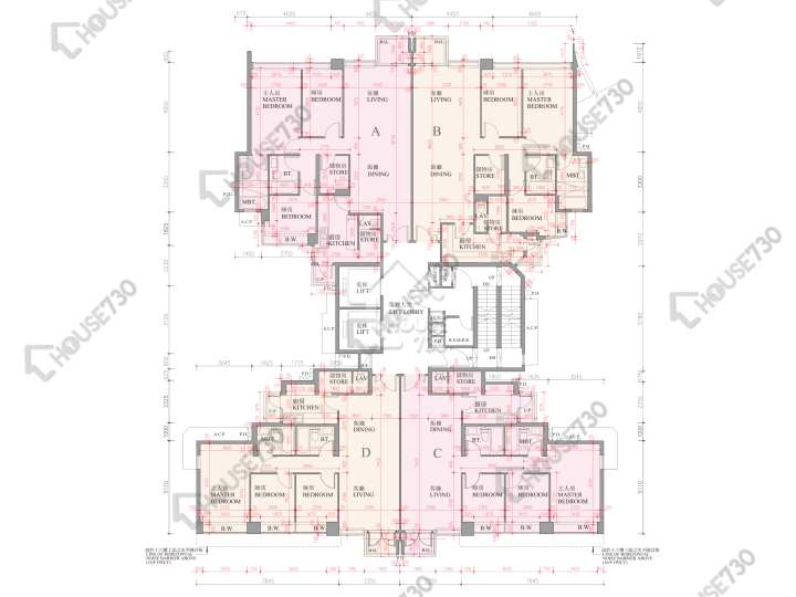 逸珑湾 平面图 逸珑湾 I 大厦20座 16楼 楼层平面图 - House730