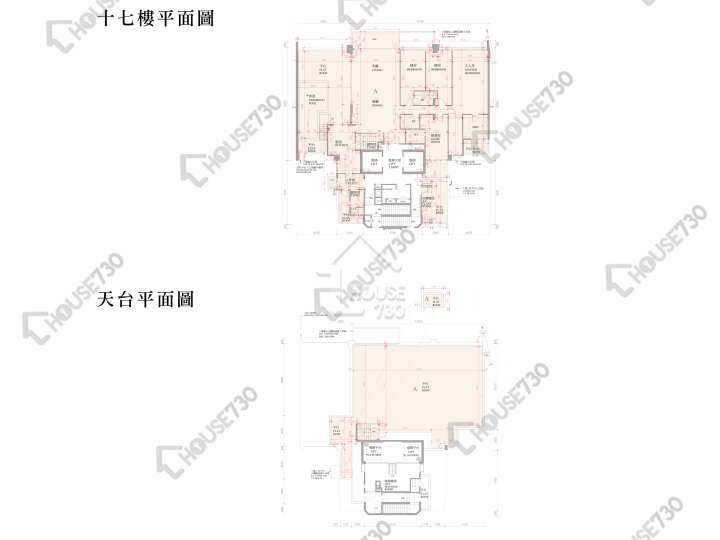 逸瓏灣 平面圖 逸瓏灣 II 大廈6座 17樓 樓層平面圖 - House730