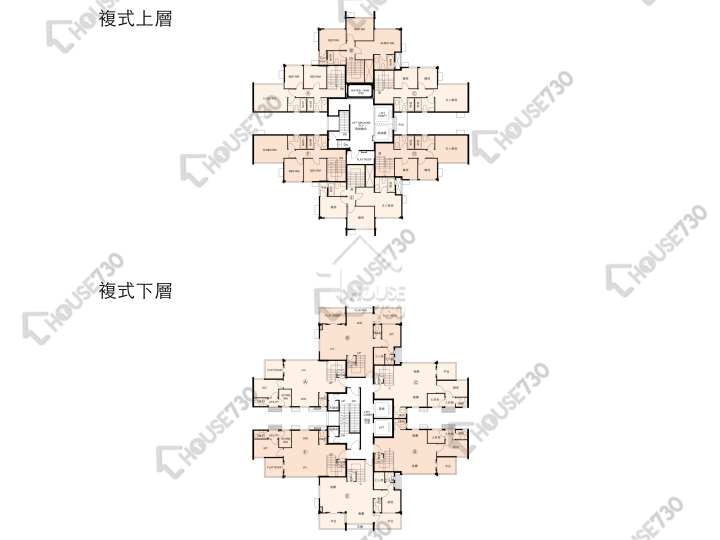 又一居 平面圖 又一居 20座 10樓 樓層平面圖 - House730