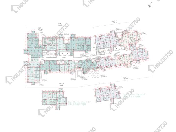 Napa 平面圖 Napa 6座 2-3,5-8,9樓 樓層平面圖 - House730