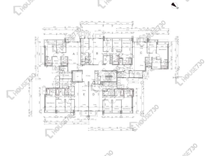 溱林 平面圖 溱林 11座 2樓 樓層平面圖 - House730