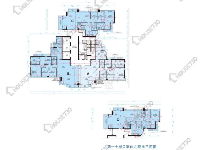 港圖灣 平面圖 港圖灣 47樓 樓層平面圖 - House730