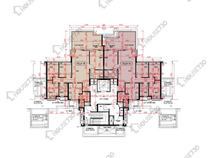 爾巒 平面圖 爾巒 茵娜大道 2座 1樓 樓層平面圖 - House730