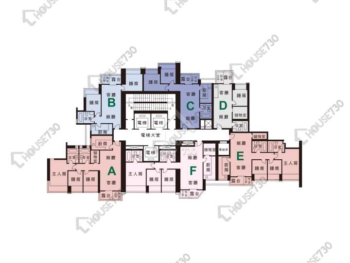 星匯居 平面圖 星匯居 1座 8-12,15,16樓 樓層平面圖 - House730