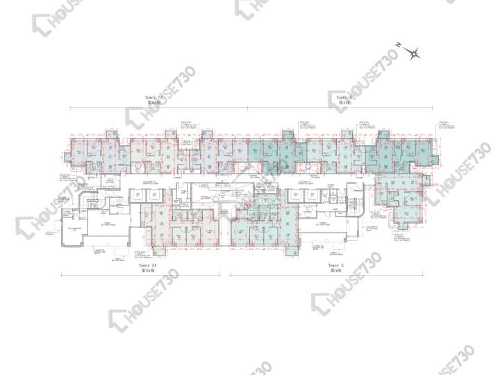 Napa 平面圖 Napa 5座 1樓 樓層平面圖 - House730