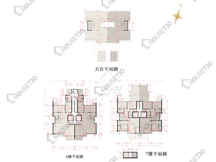 星岸 平面圖 星岸 5座 6樓 樓層平面圖 - House730