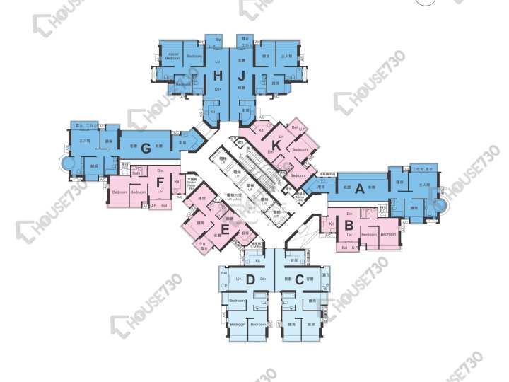 御景峰 平面圖 御景峰 20樓 樓層平面圖 - House730